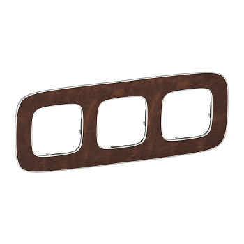 Legrand Valena ALLURE Кожа Рамка 3-ая 754453