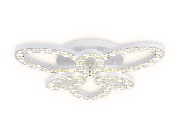 Купить Ambrella Потолочный светодиодный светильник с пультом FA159 WH/CH белый/хром 122W D700*110 (ПДУ РАДИО 2.4)