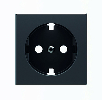 ABB SKY Чёрный бархат Накладка для розетки SCHUKO с плоской поверхностью 2CLA858890A1501