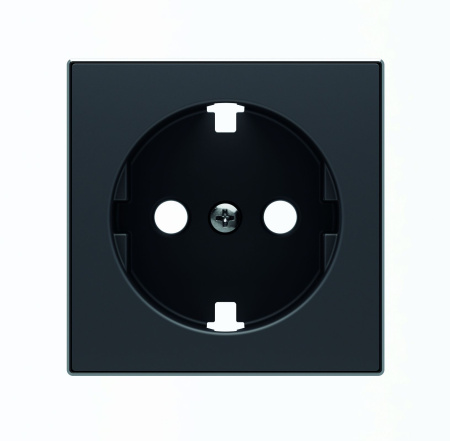 ABB SKY Чёрный бархат Накладка для розетки SCHUKO с плоской поверхностью 2CLA858890A1501