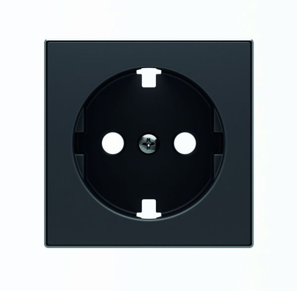 ABB SKY Чёрный бархат Накладка для розетки SCHUKO с плоской поверхностью 2CLA858890A1501