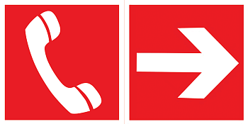 Varton пиктограмма "ТЕЛЕФОН / СТРЕЛКА" 400х200мм для аварийно-эвакуационного светильника Vault V5-EM03-60.013.046