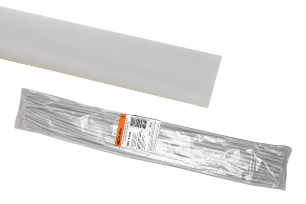 TDM Термоусаживаемая трубка ТУТнг 40/20 белая по 1м (25 м/упак) SQ0518-0292