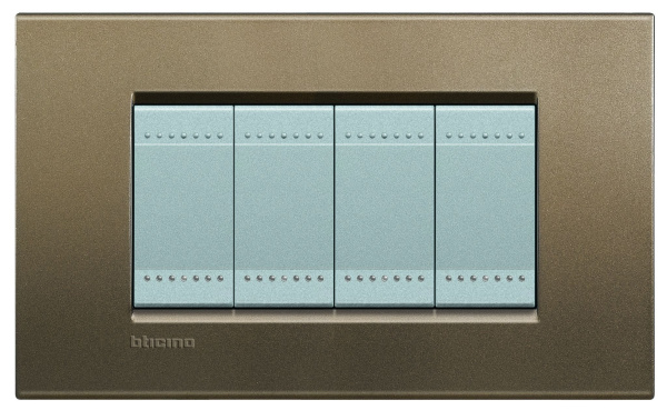 Купить BT LL Коричневый шелк Рамка прямоугольная, 4 мод LNA4804SQ