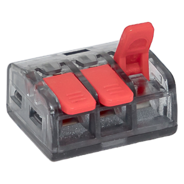 Купить EKF Клемма СМК 221-413 с рычагом 3 отверстия 0.2-4.0 мм2 блистер PROxima