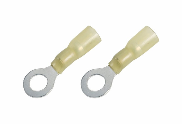 Наконечник кольцевой изолированный термоусаживаемый ø6.5мм 4-6мм² (НКи-т 6.0-6 / НКи-т5,5-6) желтый Rexant 08-0058