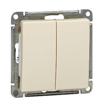Systeme Electric Wessen 59 Беж Переключатель 2-клавишный 10АХ