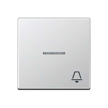 JUNG клавиша с символом звонок с линзой, алюминий A590KO5KAL