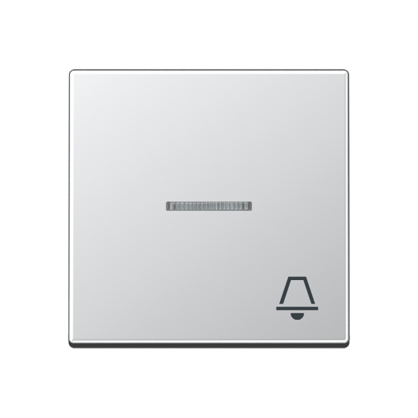 JUNG клавиша с символом звонок с линзой, алюминий A590KO5KAL