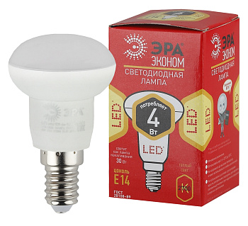ЭРА ECO LED R39-4W-827-E14 (диод, рефлектор, 4Вт, тепл, E14)