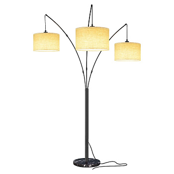 Lussole LGO Торшер металл/камень черный LSP-0579