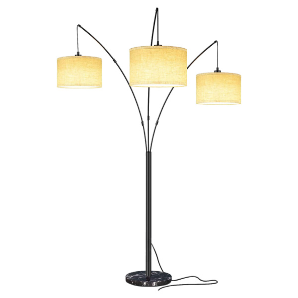 Lussole LGO Торшер металл/камень черный LSP-0579