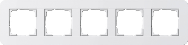Gira E3 Белый глянцевый Рамка 5-ая 0215410