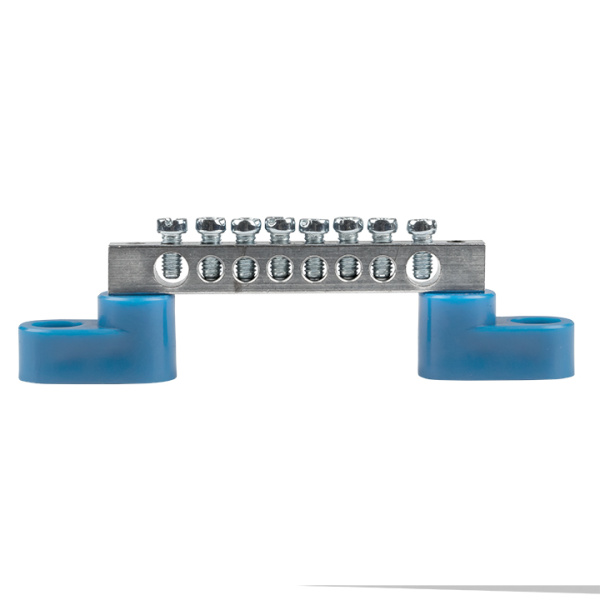 Купить EKF PROxima Шина "0" N (6x9мм) 8 отв. цинк 2 синих угловых изолятора