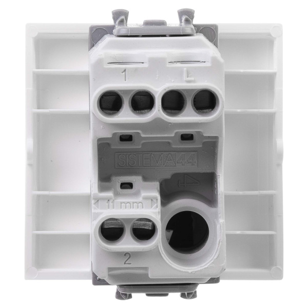 Купить DKC Переключатель одноклавишный модульный, "Avanti", "Белое облако", 2модуля