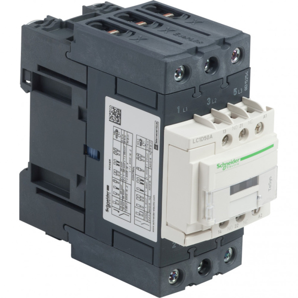 SE Contactors D Telemecanique Контактор 3P Everlink AC3 440В 50A катушка управления 110В AC 50/60Гц LC1D50AF7