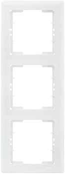 IEK РB-3-ББ Рамка 3 мест. верт. BOLERO белый EMB31-K01