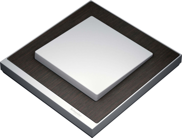 Купить SE Merten SM M-Pure Decor Венге/Алюминий Рамка 1-ая MTN4010-3671