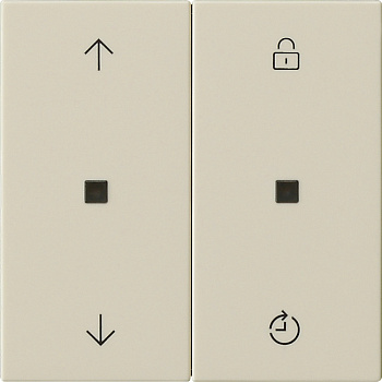 Gira Накладка управления жалюзи с функцией памяти System 3000 536301