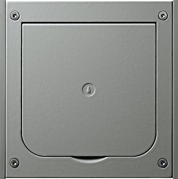 Gira S-55 Сталь Лючок напольный для скрытого монтажа 011820