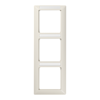 JUNG Рамка 3-кратная вертикальная с полем для надписи слоновая кость AS583BFINA