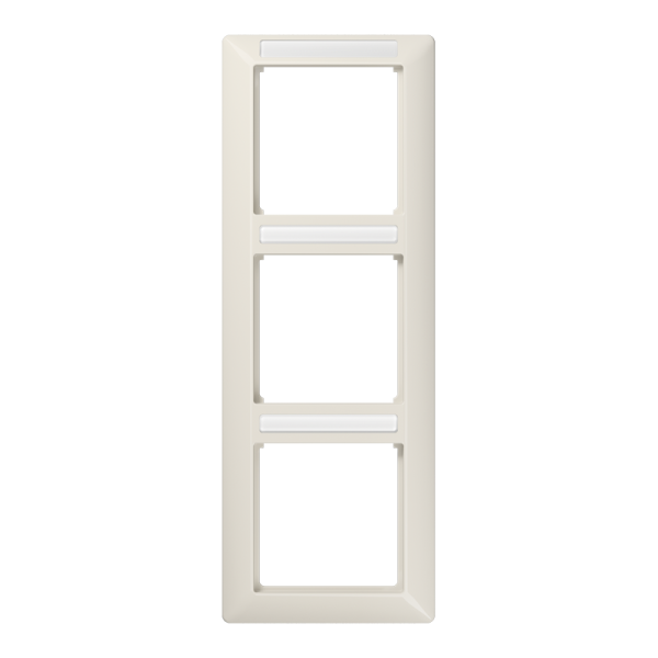 JUNG Рамка 3-кратная вертикальная с полем для надписи слоновая кость AS583BFINA