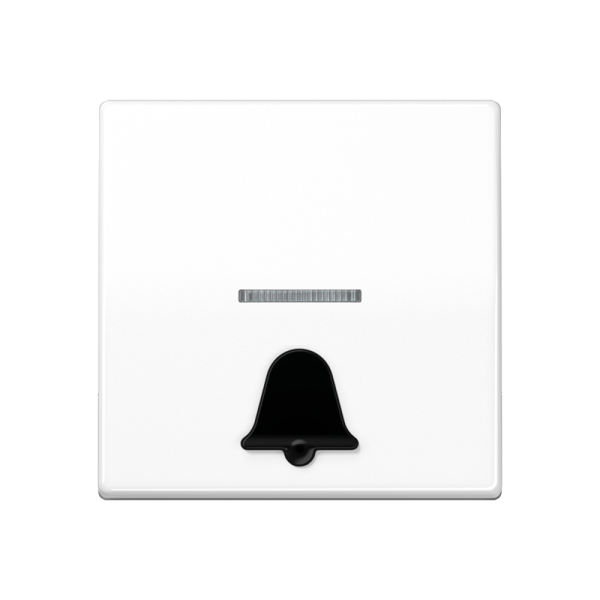 JUNG Клавиша для выключателя с символом "звонок" белая AS591K1KO5WW