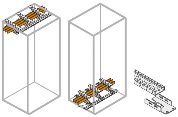 Купить ABB Уголок для шин сверху/снизу шкафа (8шт) 1STQ007432A0000