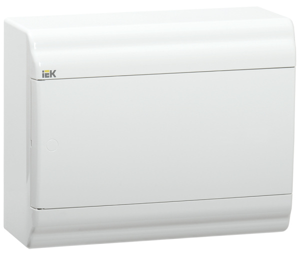 IEK PRIME Корпус пластиковый навесной ЩРН-П-9 белый/белая дверь IP41