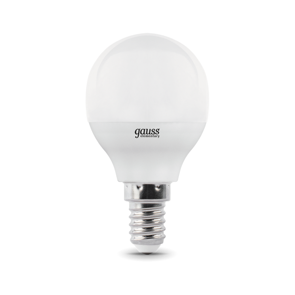 Купить Gauss Лампа Elementary Шар 10W 710lm 3000K Е14 LED 53110