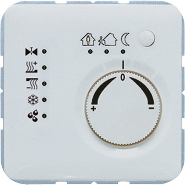 JUNG KNX-регулятор с шинным сопряжением с ручкой для установки температуры светло-серый CD2178LG