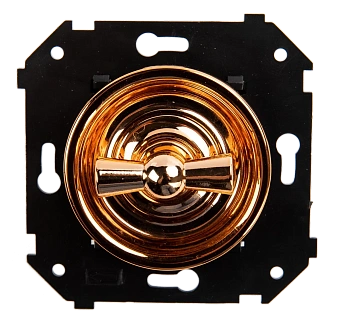 BIRONI Шедель Пластик Медь Выключатель 1-кл, ручка Медь (скрытый монтаж) B3-200-С-С