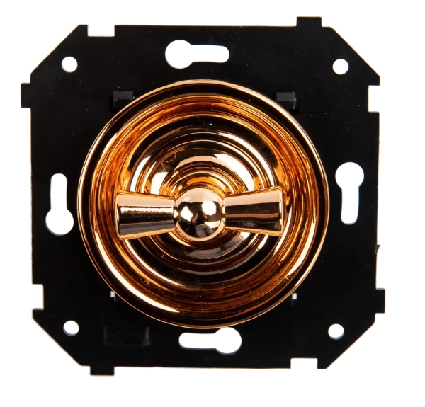 BIRONI Шедель Пластик Медь Выключатель 1-кл, ручка Медь (скрытый монтаж) B3-200-С-С