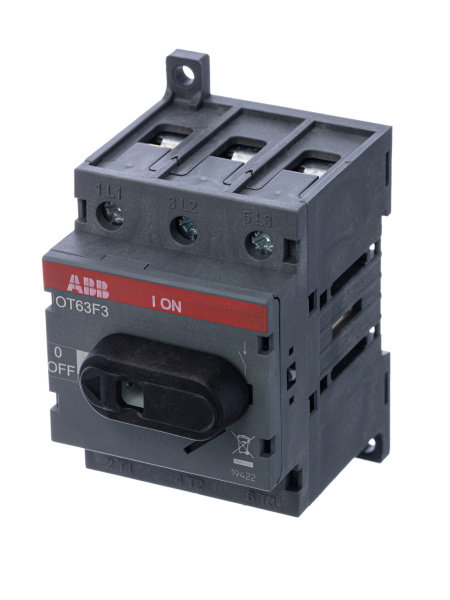 ABB OT63F3 Выключатель-разъединитель 3Р 63А с ручкой управления 1SCA105332R1001