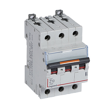 Legrand DX3 Автоматический выключатель 3P 10A (Z) 25kA 409923