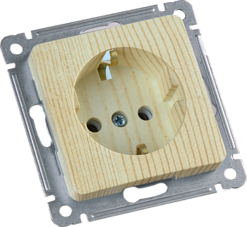 Hegel Мастер внутр Сосна РС16-411-02 Розетка с/з, механизм