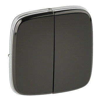 Legrand Valena ALLURE Черная сталь Клавиша 2-ая 755123