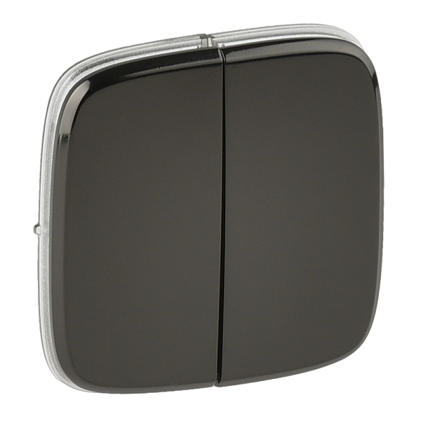 Legrand Valena ALLURE Черная сталь Клавиша 2-ая 755123