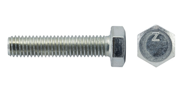 Tech-Krep Болт DIN933 с шестигранной головкой оцинк. М8х40 (2 шт) - пакет 102971