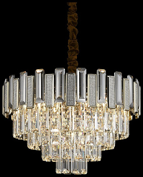 Wertmark WE131.09.303 Люстра подвесная Кофейное золото/Прозрачный E14 9*40W