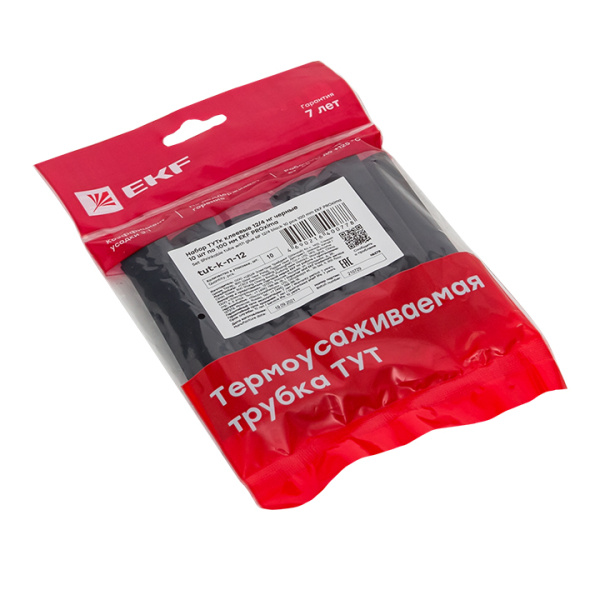 Купить Набор ТУТк клеевые 12/4 нг черные 10шт по 100мм EKF PROxima