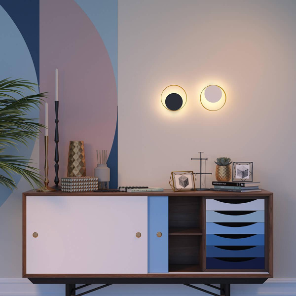 Купить Odeon Light 3899/7WB 231 Настенный светильник черный/металл  LED 3000K 7W 220V MONDY