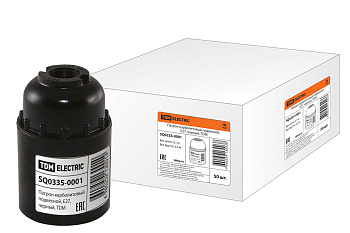 TDM Патрон E27 подвесной карболитовый, нипель d=10 SQ0335-0001