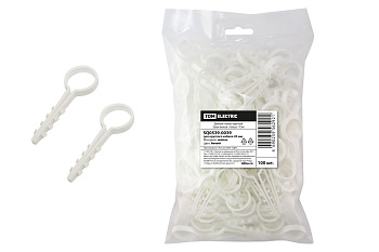 TDM Дюбель-хомут круглый 20мм белый (100шт) SQ0539-0039