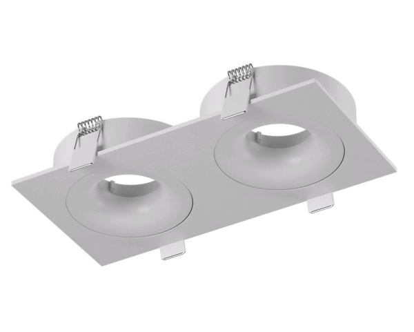 Lumker Корпус светильника потолочный встраиваемый  наклонно-поворотный, COMBO-2S2-WH, белый, IP20 004158