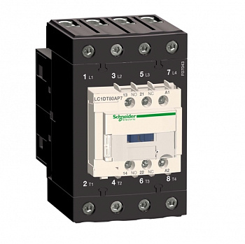 SE Contactors D Контактор 4Р Everlink AC1 415В 80A катушка управления 230В AC 50/60Гц LC1DT80AP7