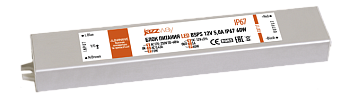 Jazzway Драйвер BSPS 12V5,0A=60W влагозащищенный IP67 .3329273A