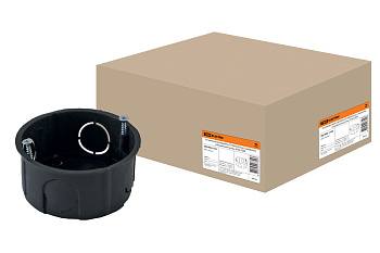 TDM Установочная коробка СП D65х25мм, саморезы, стыковочные узлы, IP20, SQ1402-1103