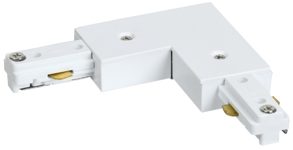 IEK Соединитель L-образный для однофазного ШП белый