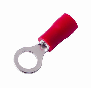 Наконечник кольцевой изолированный ø5.3мм 0.5-1.5мм² (НКи 1.5-5 / НКи 1,25-5) красный Rexant 08-0014